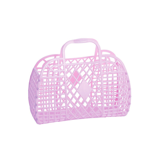 Retro Basket - Small Lilac - Rockamilly-Bags & Purses-Vintage