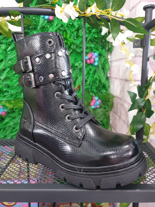 Rock Boots Black - Rockamilly-Shoes-Vintage