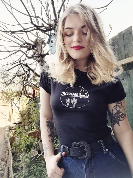 Rockamilly Est Tee by Pin Up Wannabe - Rockamilly-Tops-Vintage
