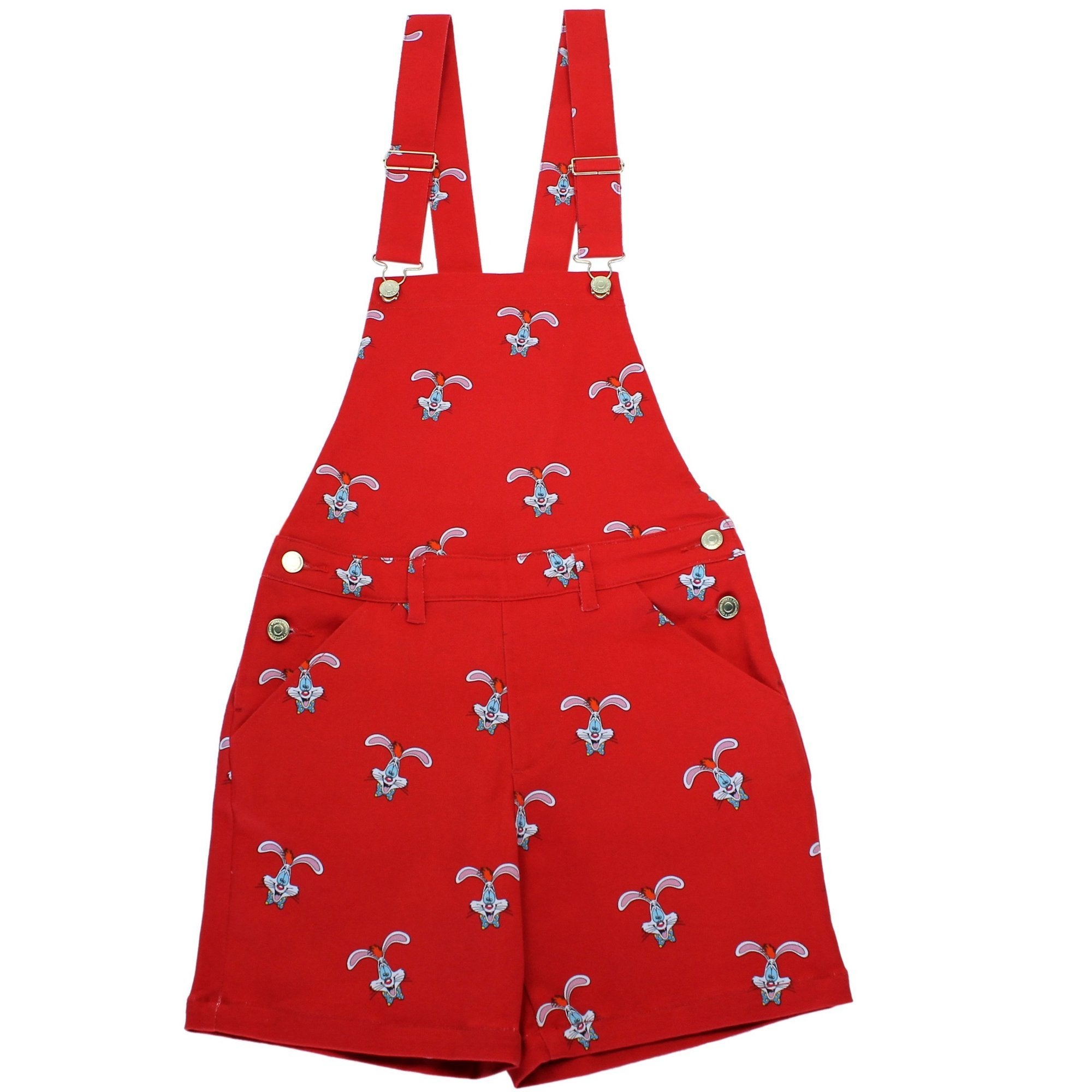 Red best sale short dungarees