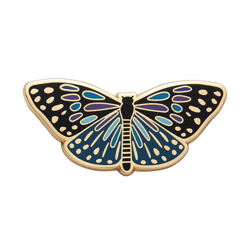 Set Yourself Free Butterfly Enamel Pin - Rockamilly-Jewellery-Vintage