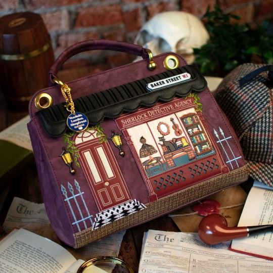 Sherlock Detective Agency Charlotte Bag - Rockamilly-Bags & Purses-Vintage
