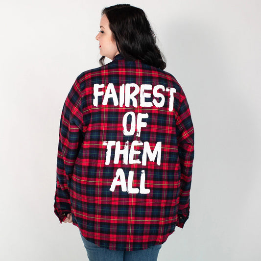 Snow White Flannel - Rockamilly-Tops-Vintage