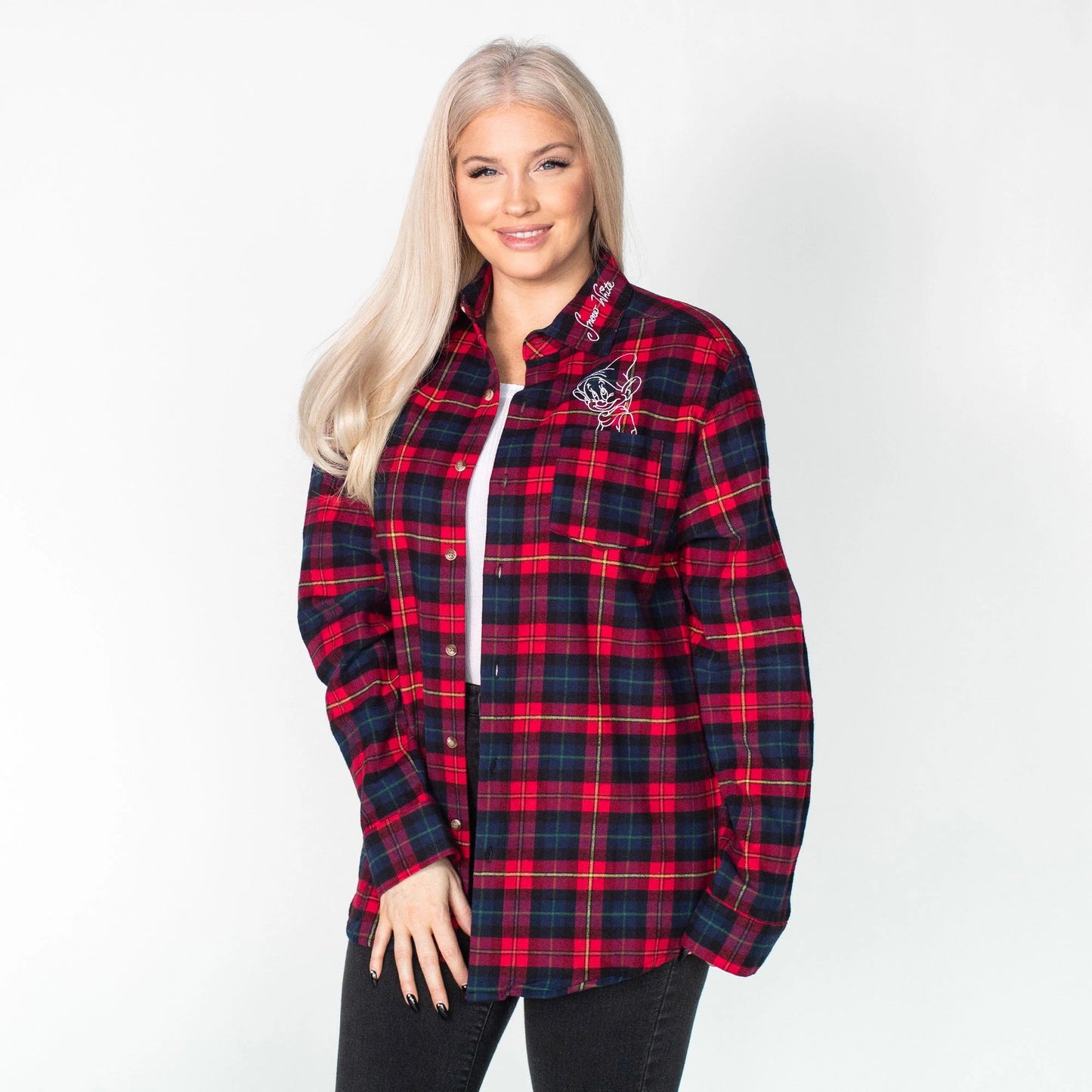 Snow White Flannel - Rockamilly-Tops-Vintage