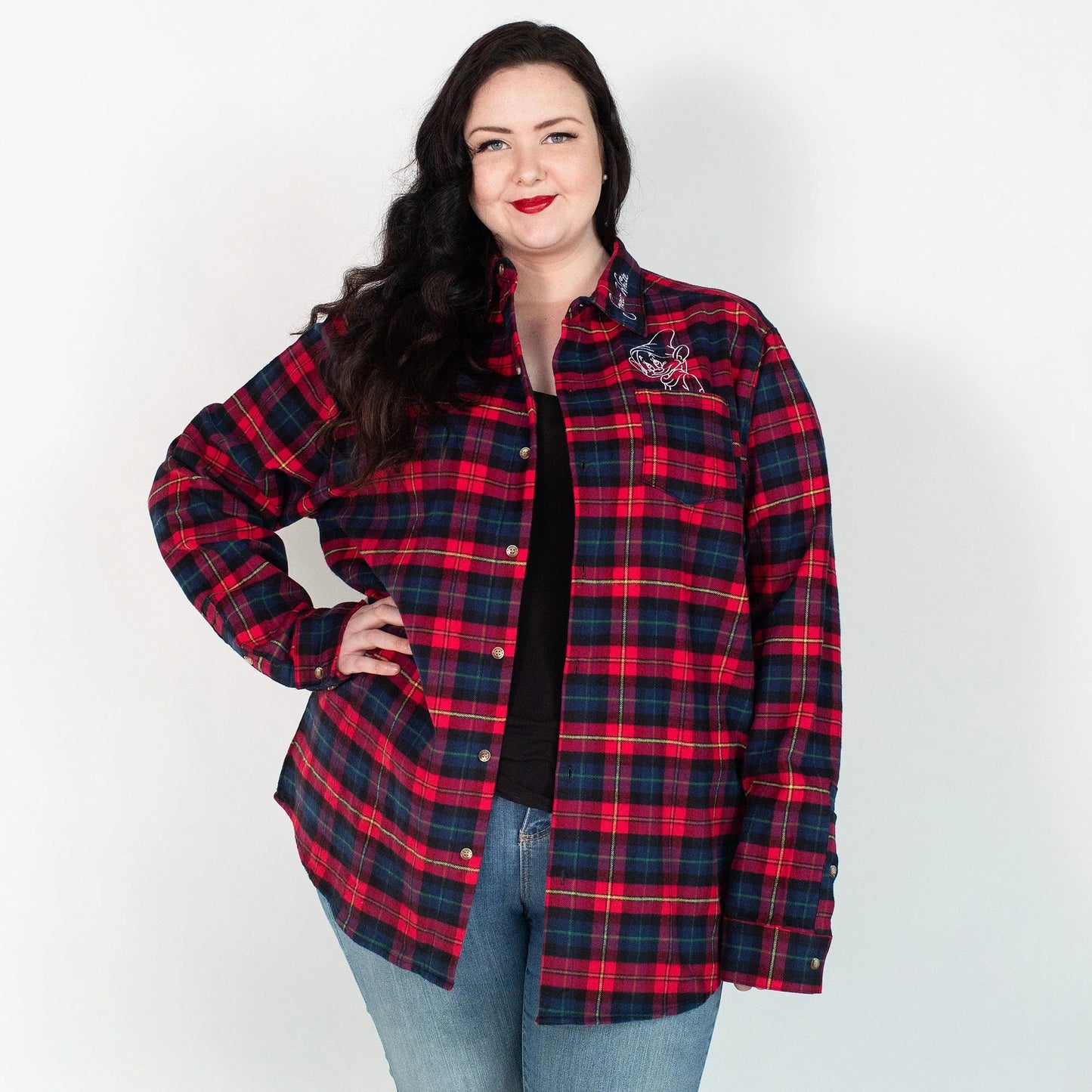Snow White Flannel - Rockamilly-Tops-Vintage