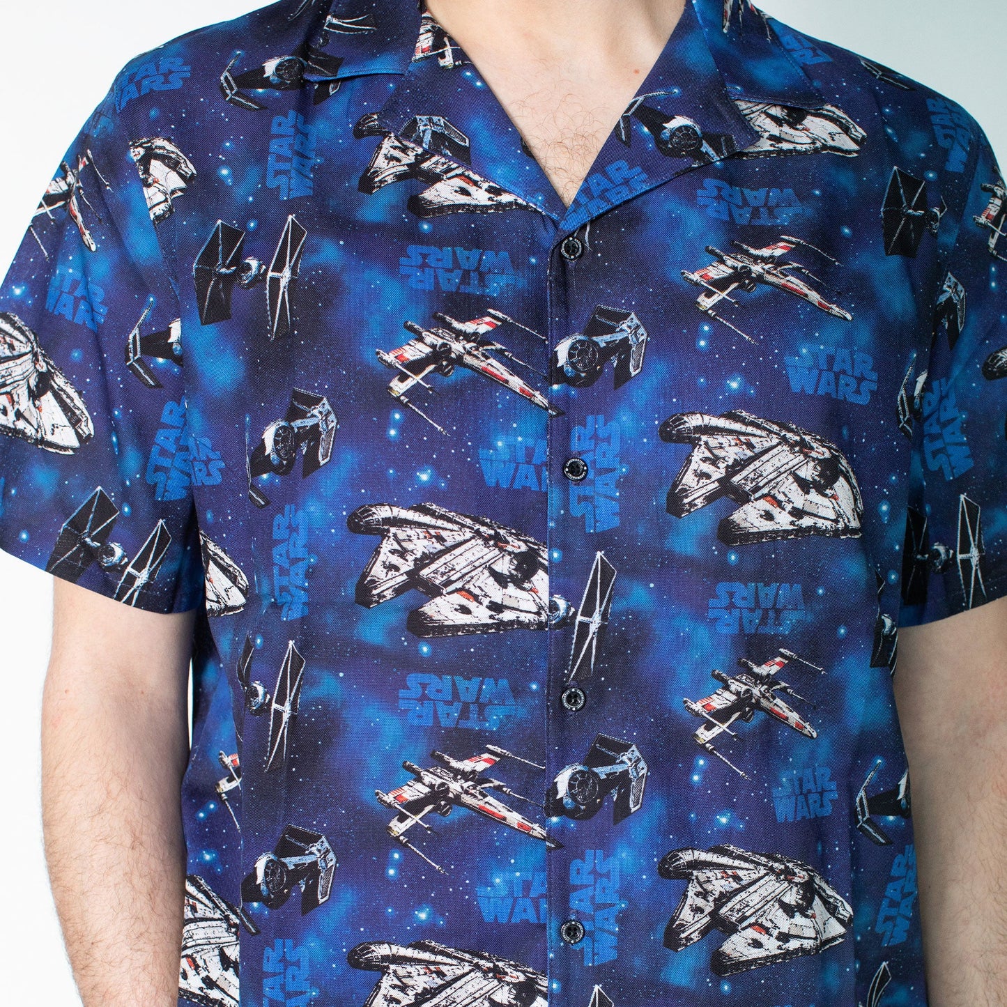 Star Wars Co-ord Button Up Shirt - Rockamilly-Tops-Vintage