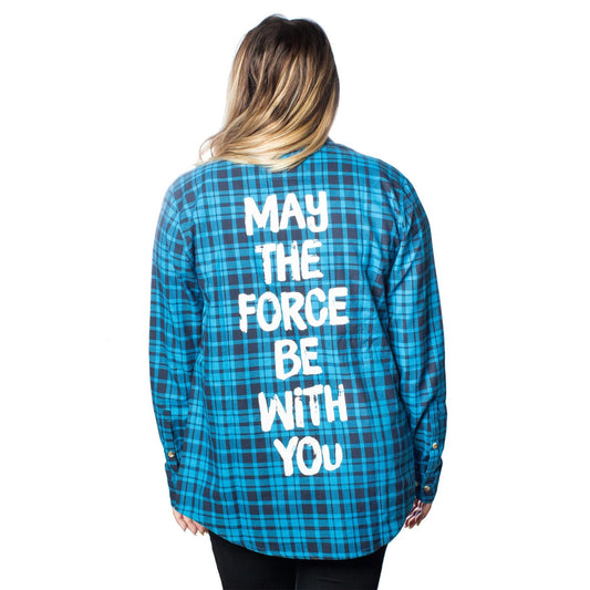 Star Wars The Force Flannel - Rockamilly-Tops-Vintage