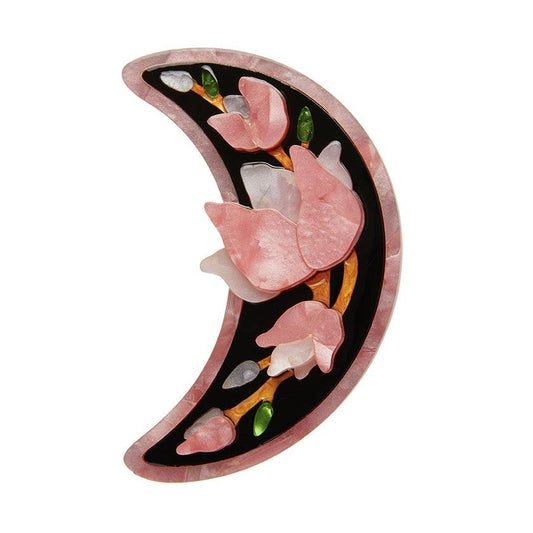 Steel Magnolias Brooch - Pink - Rockamilly-Jewellery-Vintage