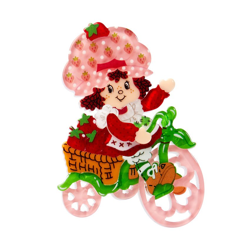 Strawberry Adventures Await Brooch - Rockamilly-Jewellery-Vintage