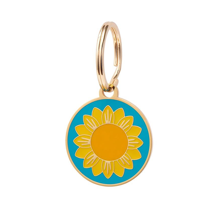 Sumptuous Sunflower Enamel Pet Charm - Rockamilly-Jewellery-Vintage