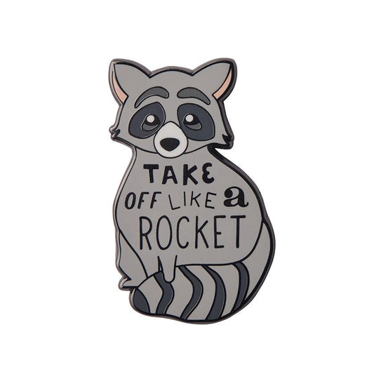Take Off Like A Rocket Enamel Pin - Rockamilly-Jewellery-Vintage