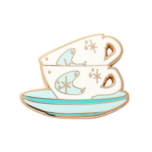 Tea & Sympathy Enamel Pin - Rockamilly-Jewellery-Vintage