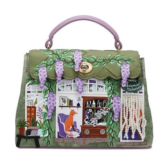 The Botanist Mini Grace Bag - Rockamilly-Bags & Purses-Vintage