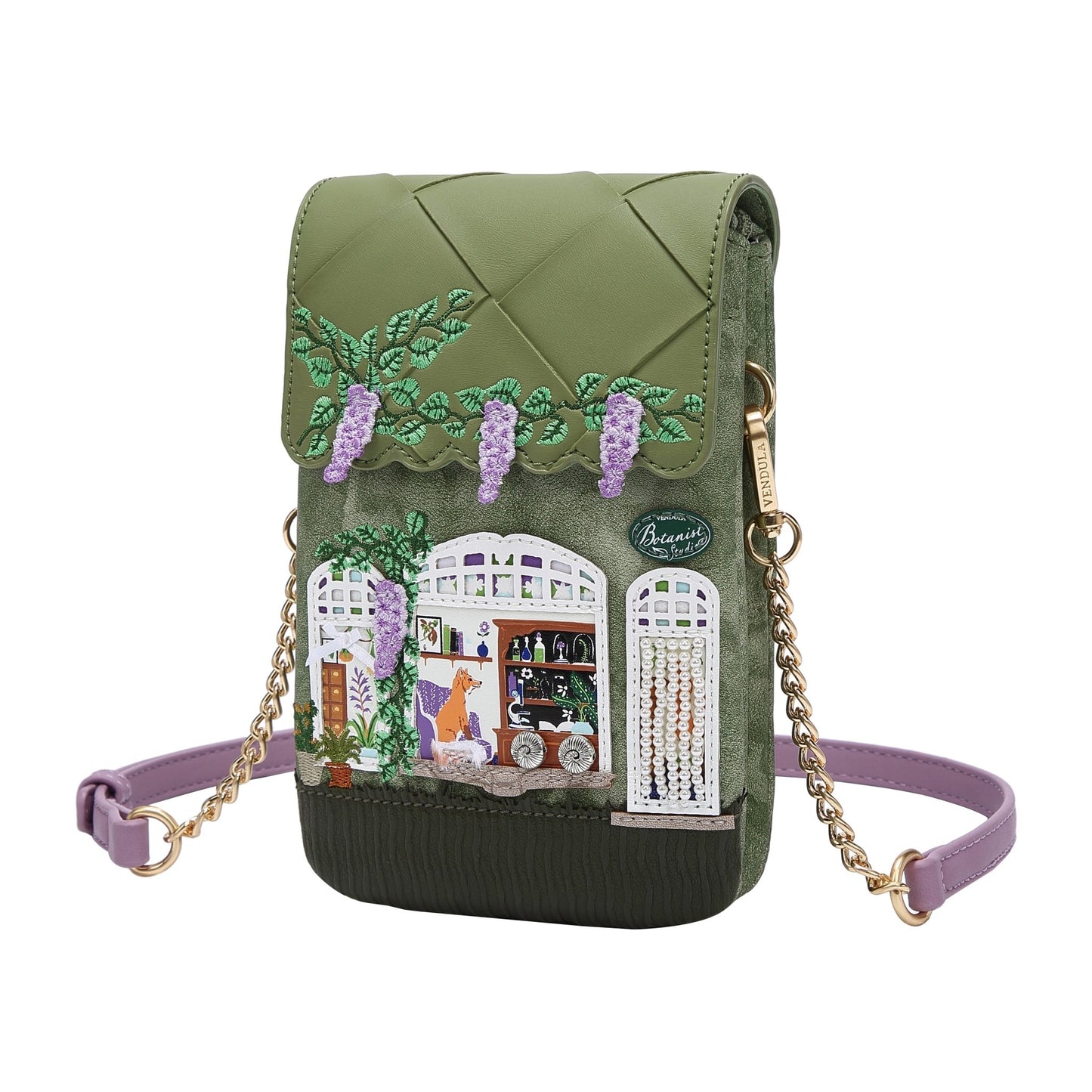 The Botanist Phone Pouch - Rockamilly-Bags & Purses-Vintage