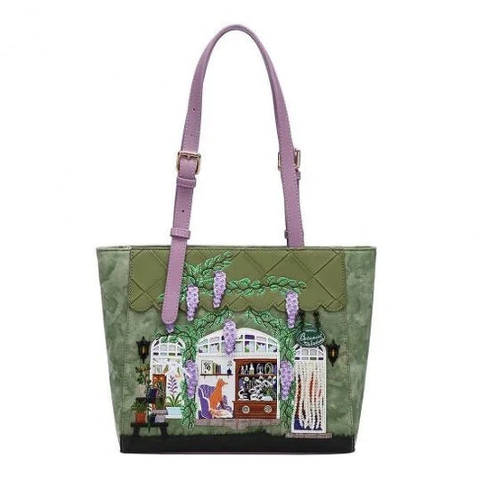 The Botanist Shopper Bag - Rockamilly-Bags & Purses-Vintage
