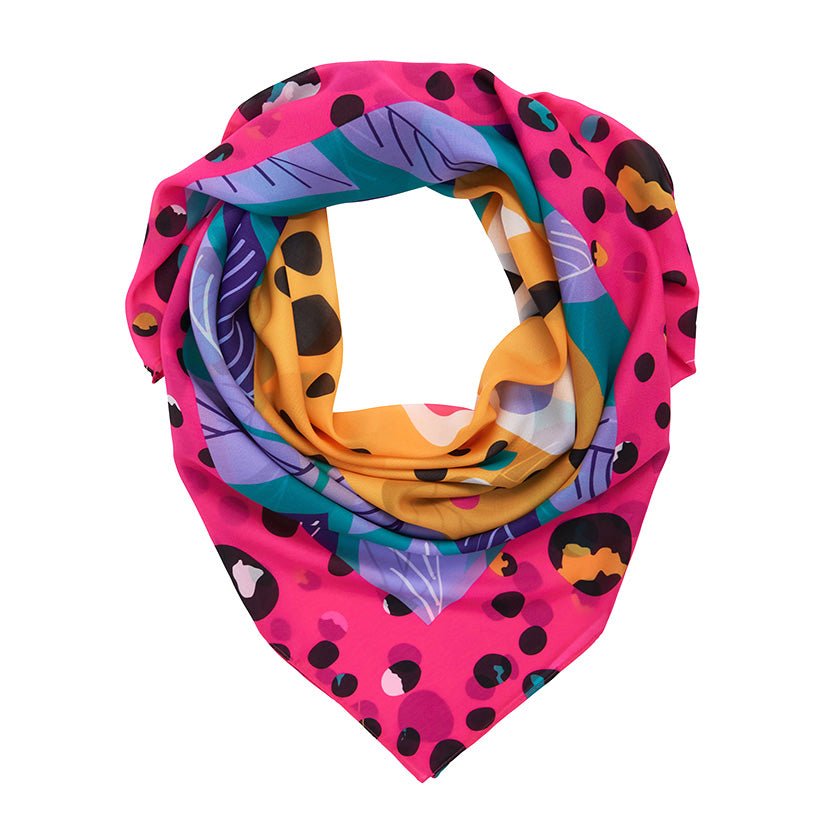 The Choosey Cheetah Square Scarf - Rockamilly-Jewellery-Vintage