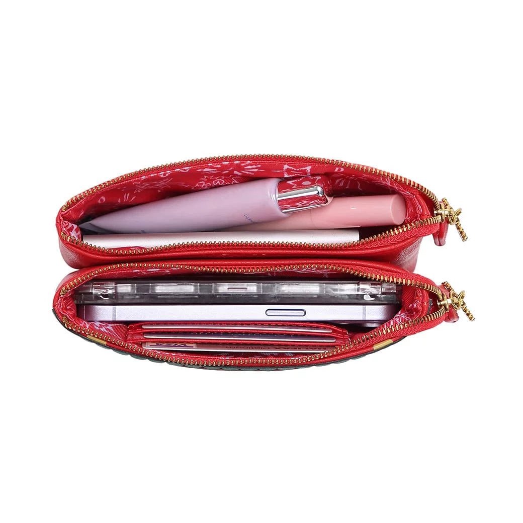 Double zip clearance coin purse