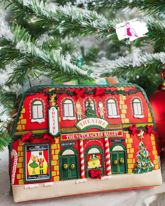 The Christmas Theatre Luna Pouch Bag - (Limited Edition) - Rockamilly-Bags & Purses-Vintage