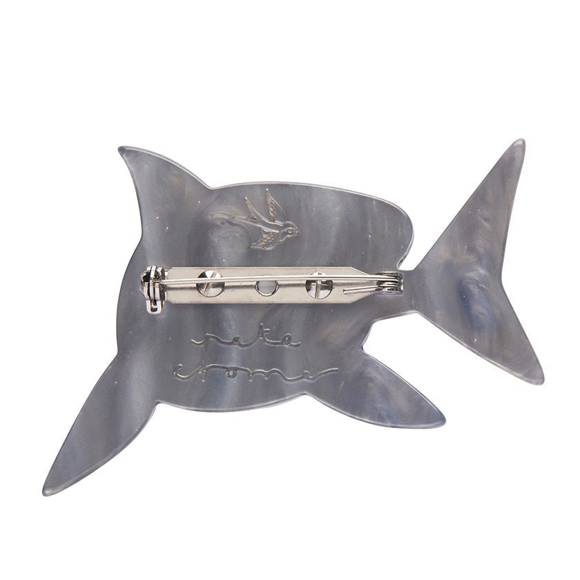 The Guileless Great White Shark Brooch - Rockamilly-Jewellery-Vintage