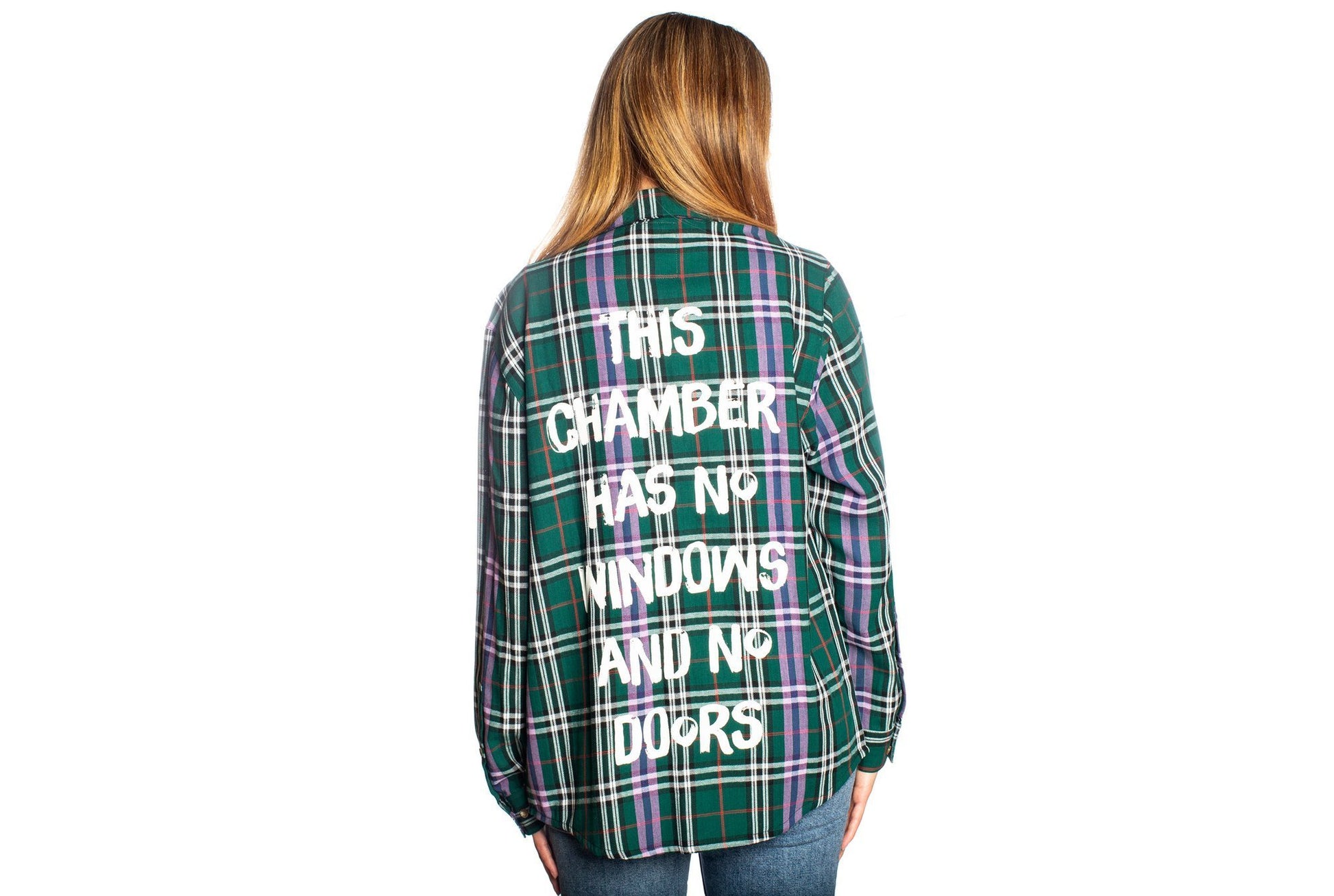 The Haunted Mansion Chamber Flannel - Rockamilly-Tops-Vintage
