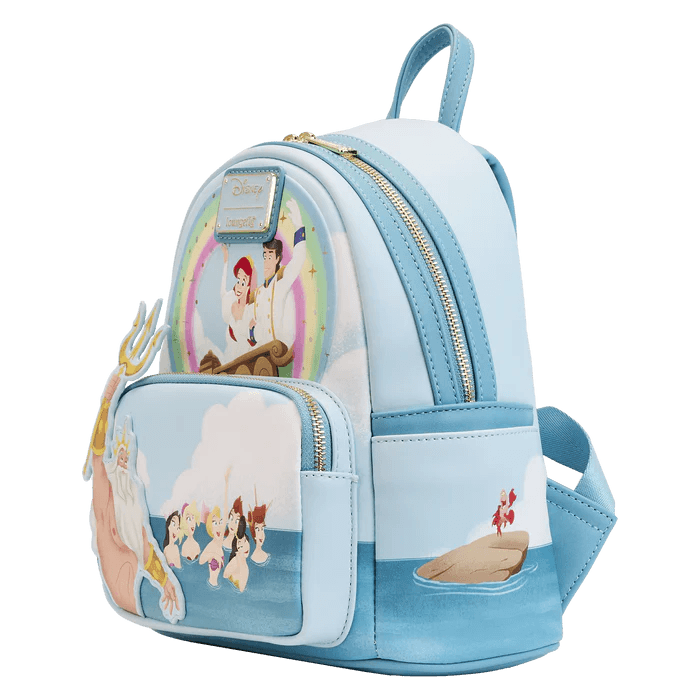 The Little Mermaid Tritons Gift Mini Backpack - Rockamilly-Bags & Purses-Vintage