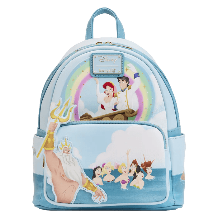 The Little Mermaid Tritons Gift Mini Backpack - Rockamilly-Bags & Purses-Vintage