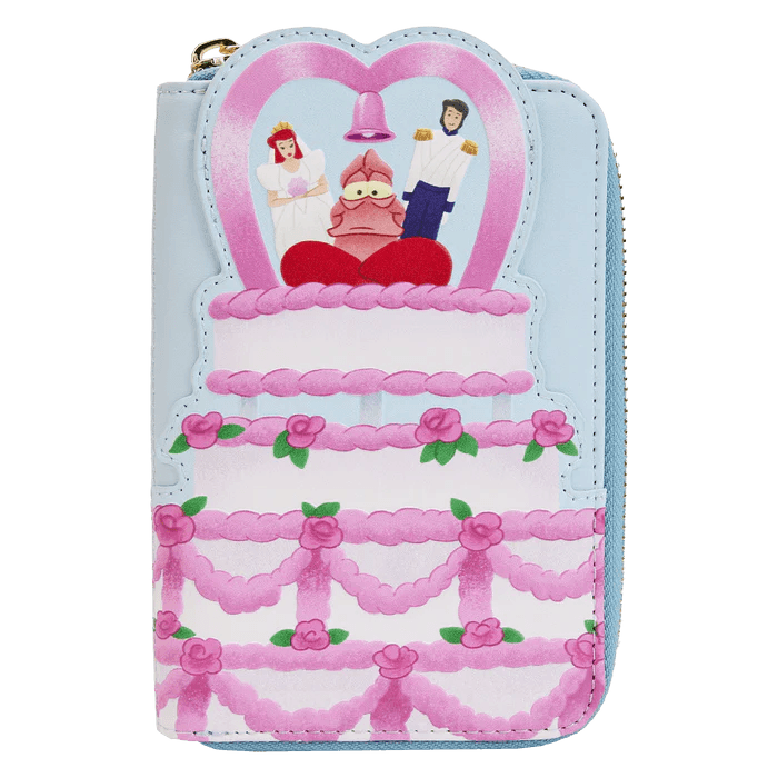 The Little Mermaid Wedding Cake Zip Around Wallet - Rockamilly-Bags & Purses-Vintage