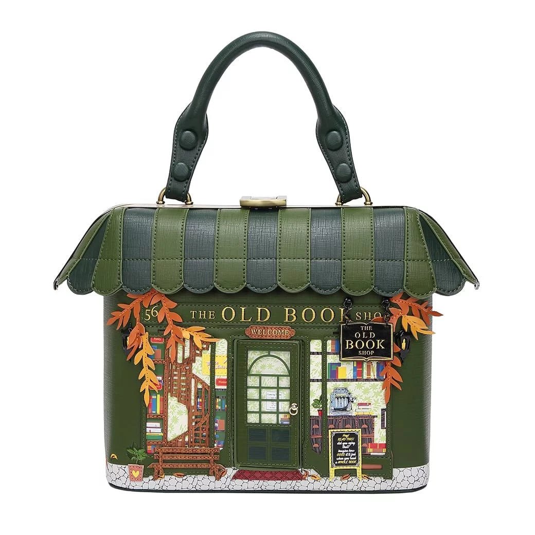 The Old Bookshop - Green Edition - Grab Bag - Rockamilly-Bags & Purses-Vintage