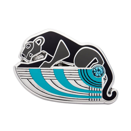 The Panthers Embrace Enamel Pin - Rockamilly-Jewellery-Vintage
