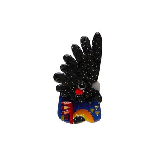 The Rare Red-Tail Cockatoo Mini Brooch - Rockamilly-Jewellery-Vintage