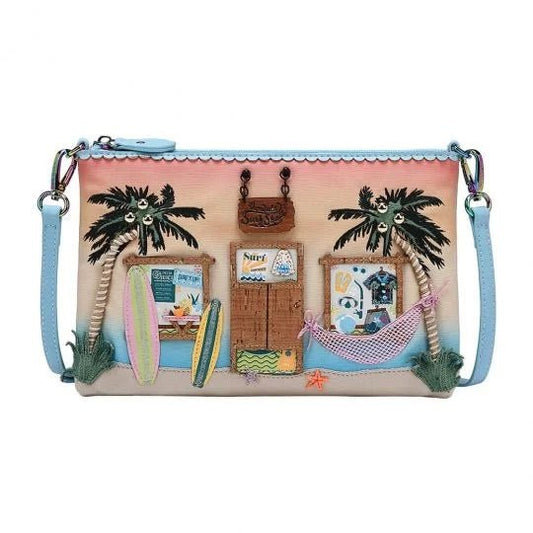 The Surf Shack Pouch Bag - Rockamilly-Bags & Purses-Vintage