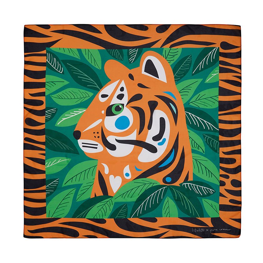 The Tranquil Tiger Square Scarf - Rockamilly-Jewellery-Vintage