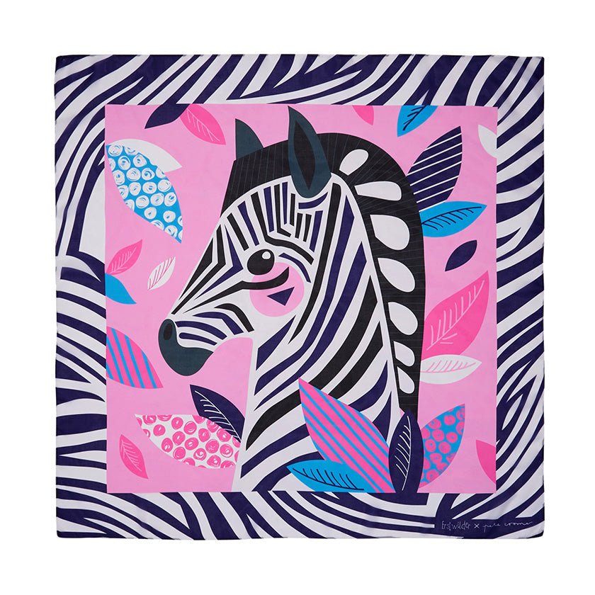 The Zealous Zebra Square Scarf - Rockamilly-Jewellery-Vintage