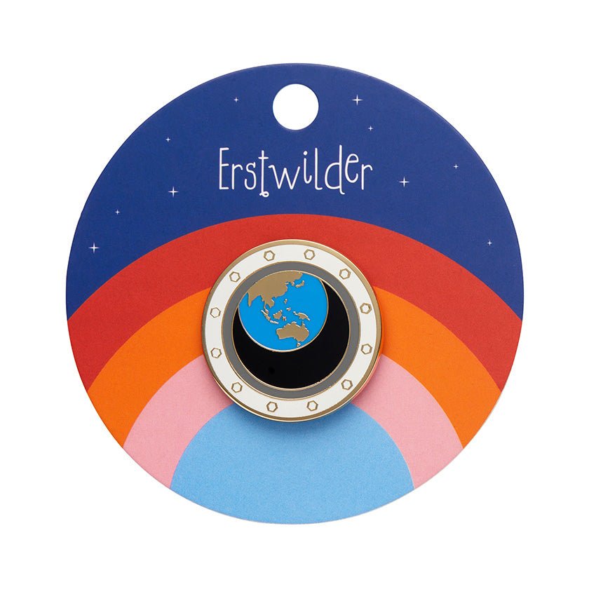 Tiny Blue Dot Enamel Pin - Rockamilly-Jewellery-Vintage