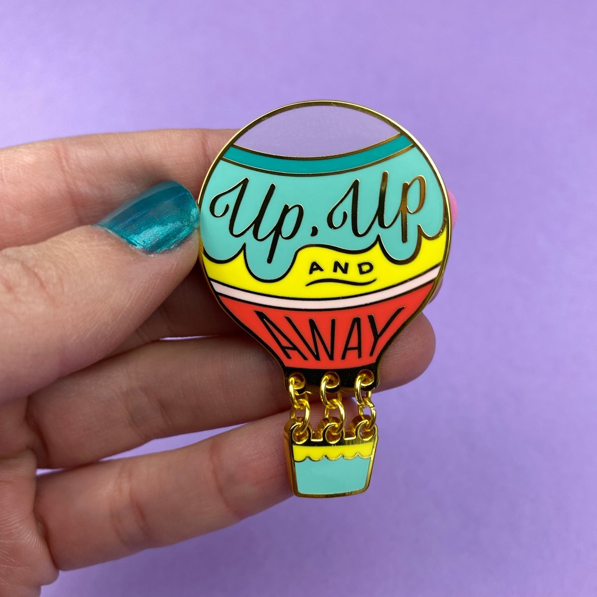 Up, Up and Away Enamel Pin - Rockamilly-Jewellery-Vintage