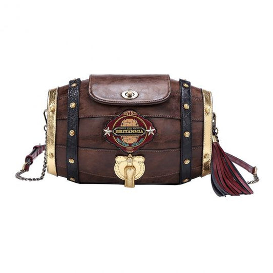 Vendula Cheers Beer Barrel Bag - Rockamilly-Bags & Purses-Vintage