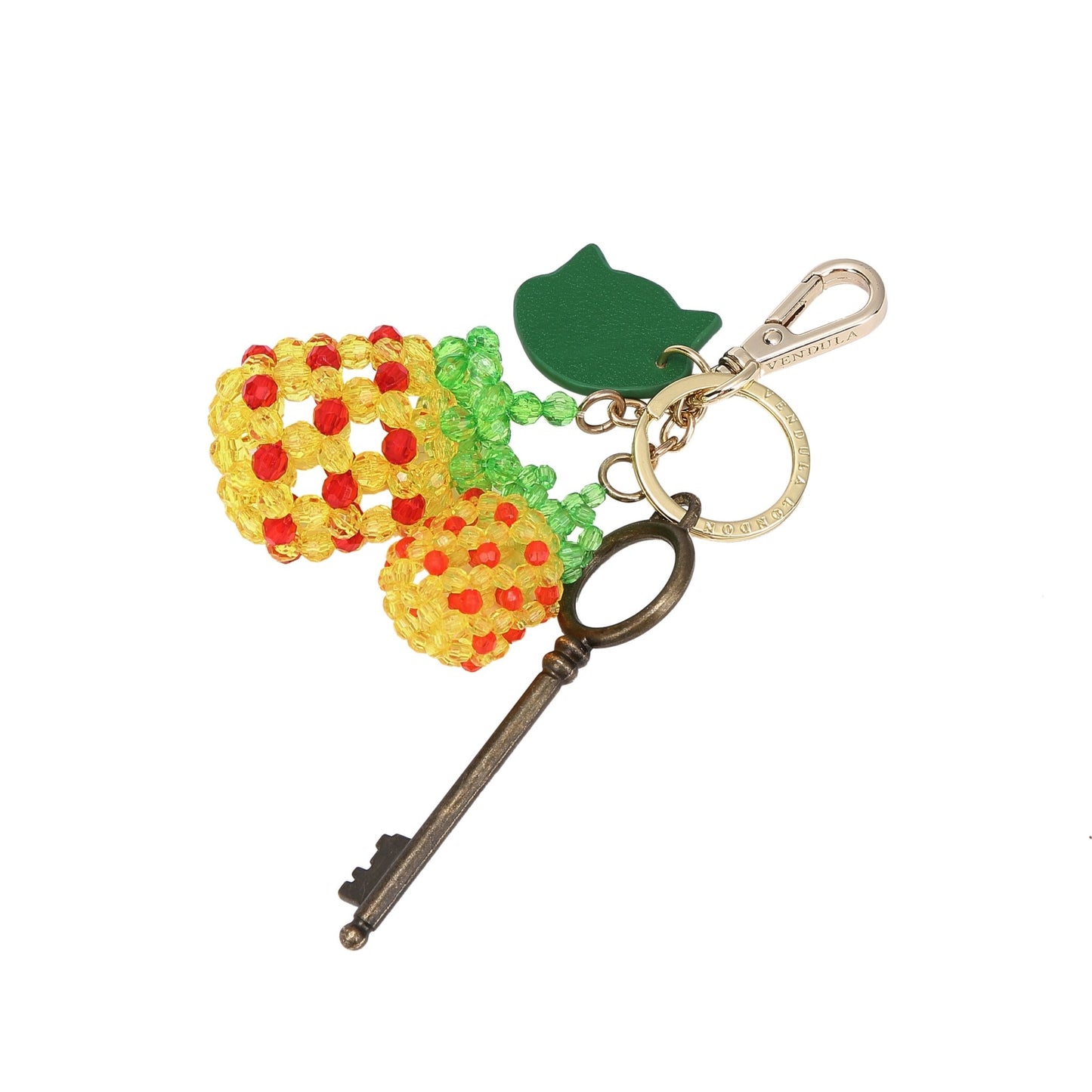Vendula Smoothies Beaded Pineapple Key Charm - Rockamilly-Bags & Purses-Vintage