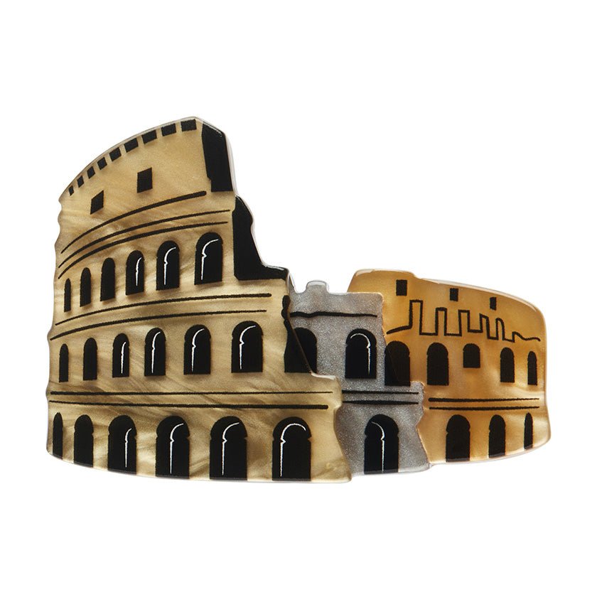 Where Gladiators Rome Brooch - Rockamilly-Jewellery-Vintage