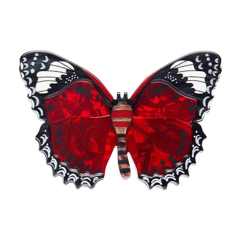 Wings Laced in Red Brooch - Rockamilly-Jewellery-Vintage