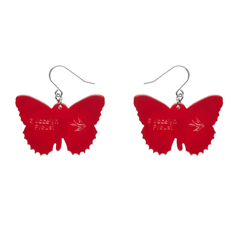Wings Laced in Red Earrings - Rockamilly-Jewellery-Vintage