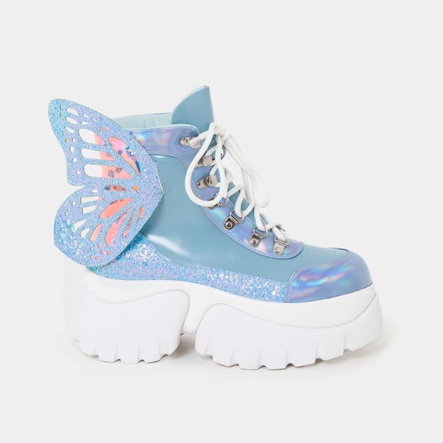 Wings of a Blue Eyed Pixie Boots - Rockamilly-Shoes-Vintage