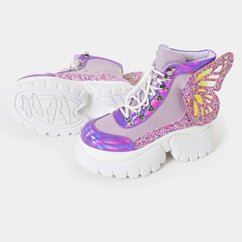 Wings of a Purple Eyed Pixie Boots - Rockamilly-Shoes-Vintage