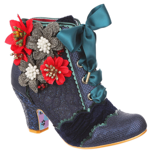Winter Blooms Navy (A) - Rockamilly-Shoes-Vintage