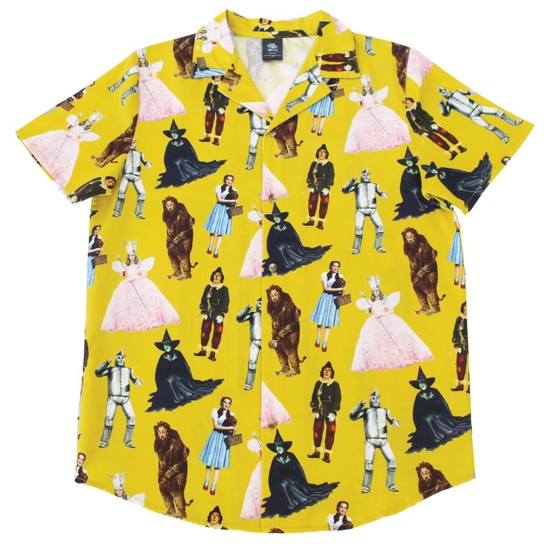 Wizard of Oz Button Up Shirt - Rockamilly-Tops-Vintage