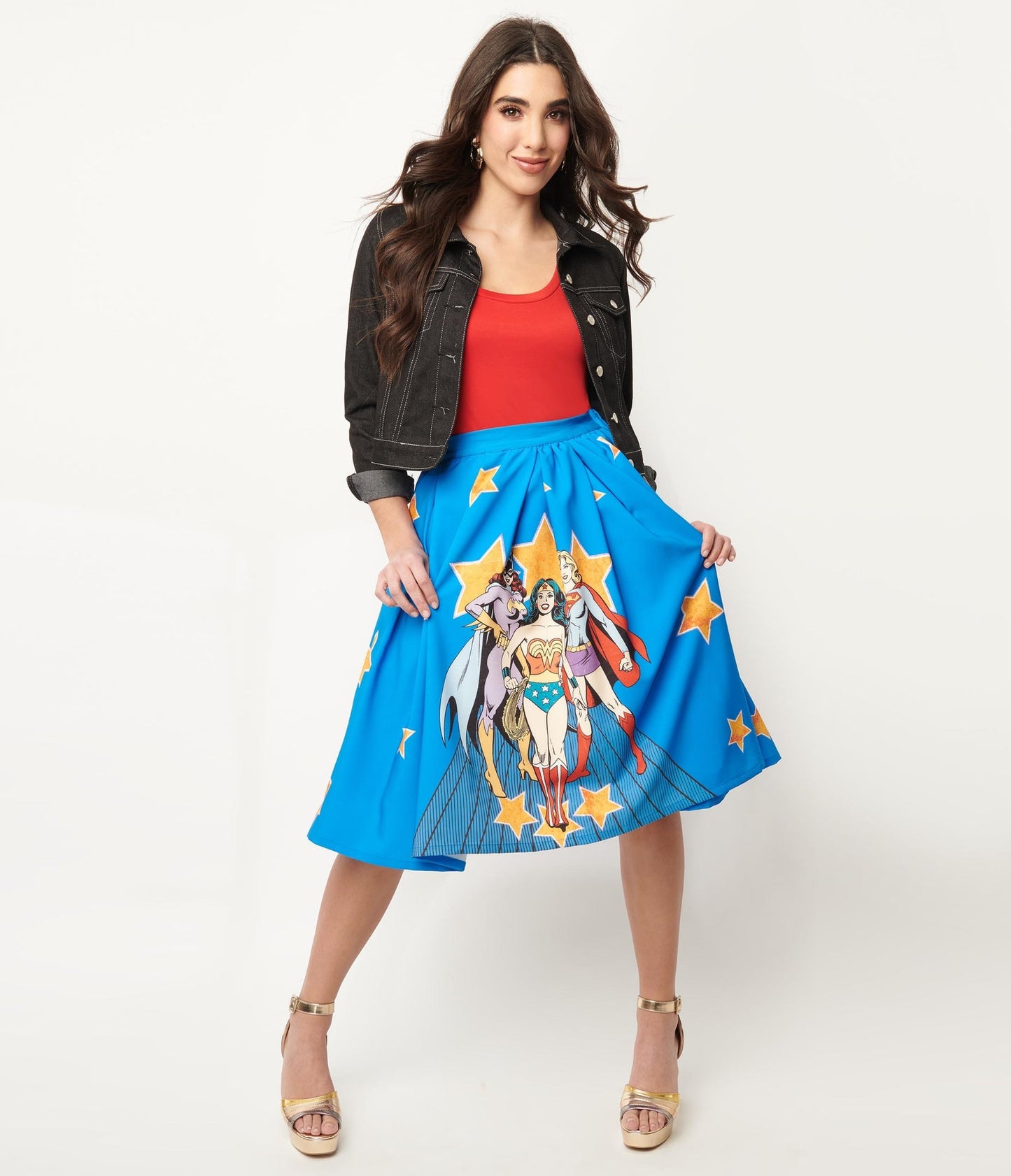 Women Of DC Main Attraction Swing Skirt - Rockamilly-Skirts & Shorts-Vintage