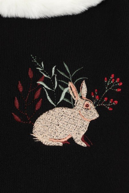 Woodland Embroidered Cardigan - Rockamilly-Knitwear-Vintage