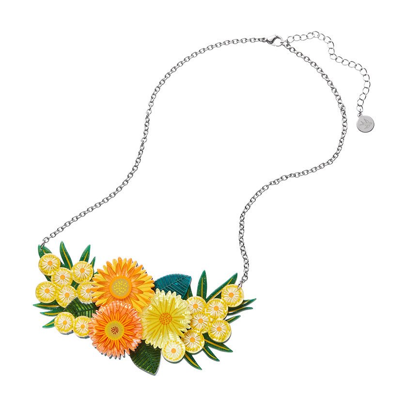 Yellow Efflorescence Necklace - Rockamilly-Jewellery-Vintage